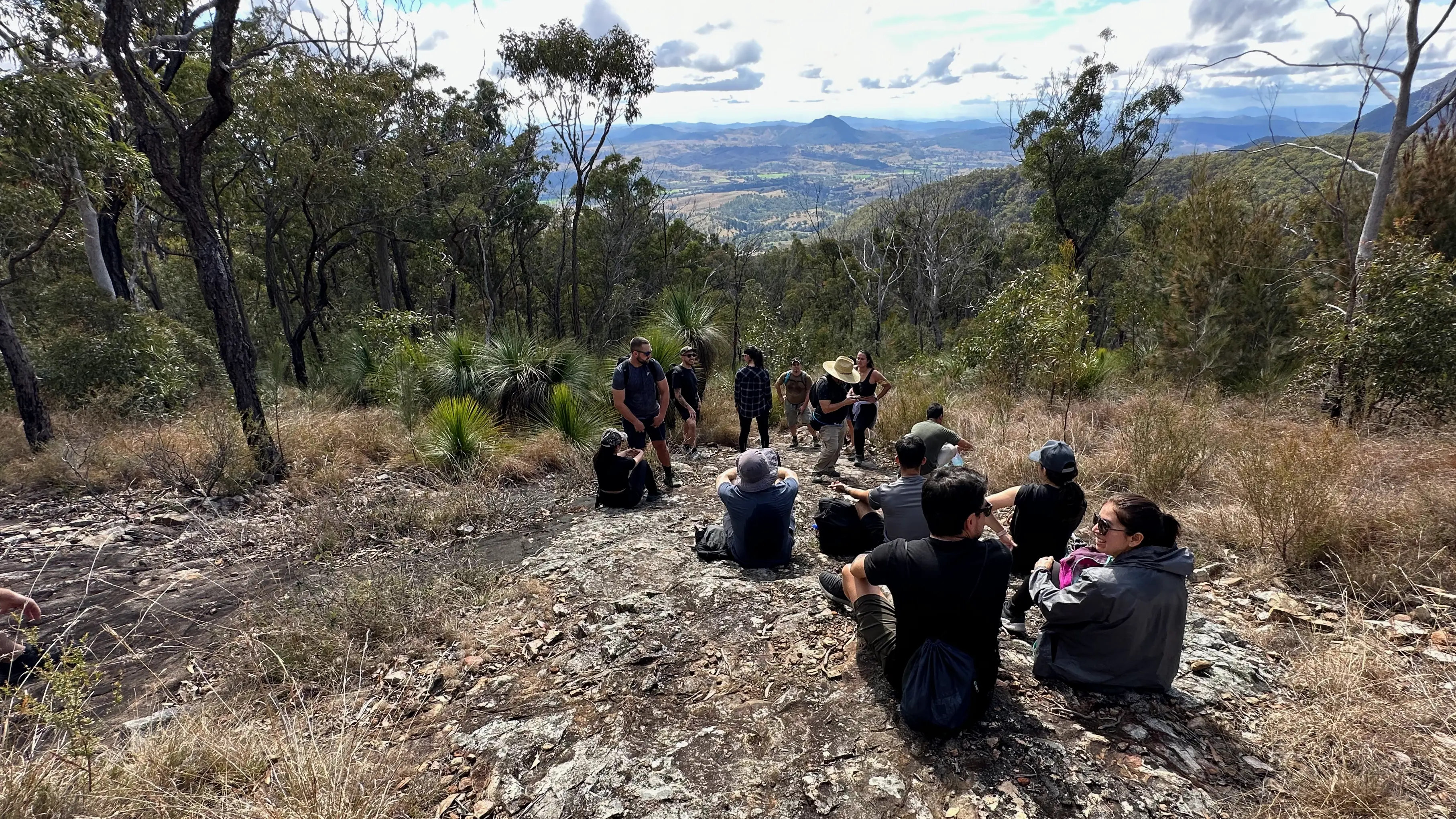 mount Greville hiking down